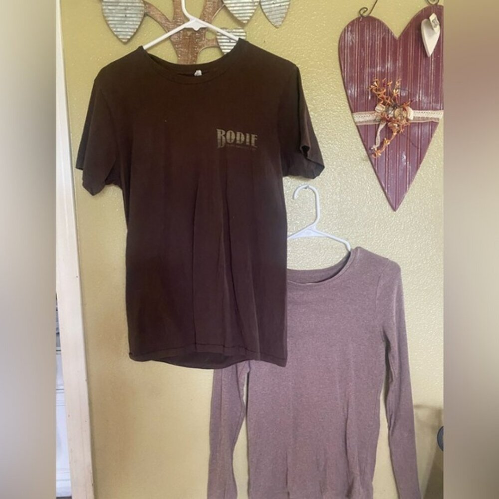 Bodie graphic design tee shirt brown , bundle set